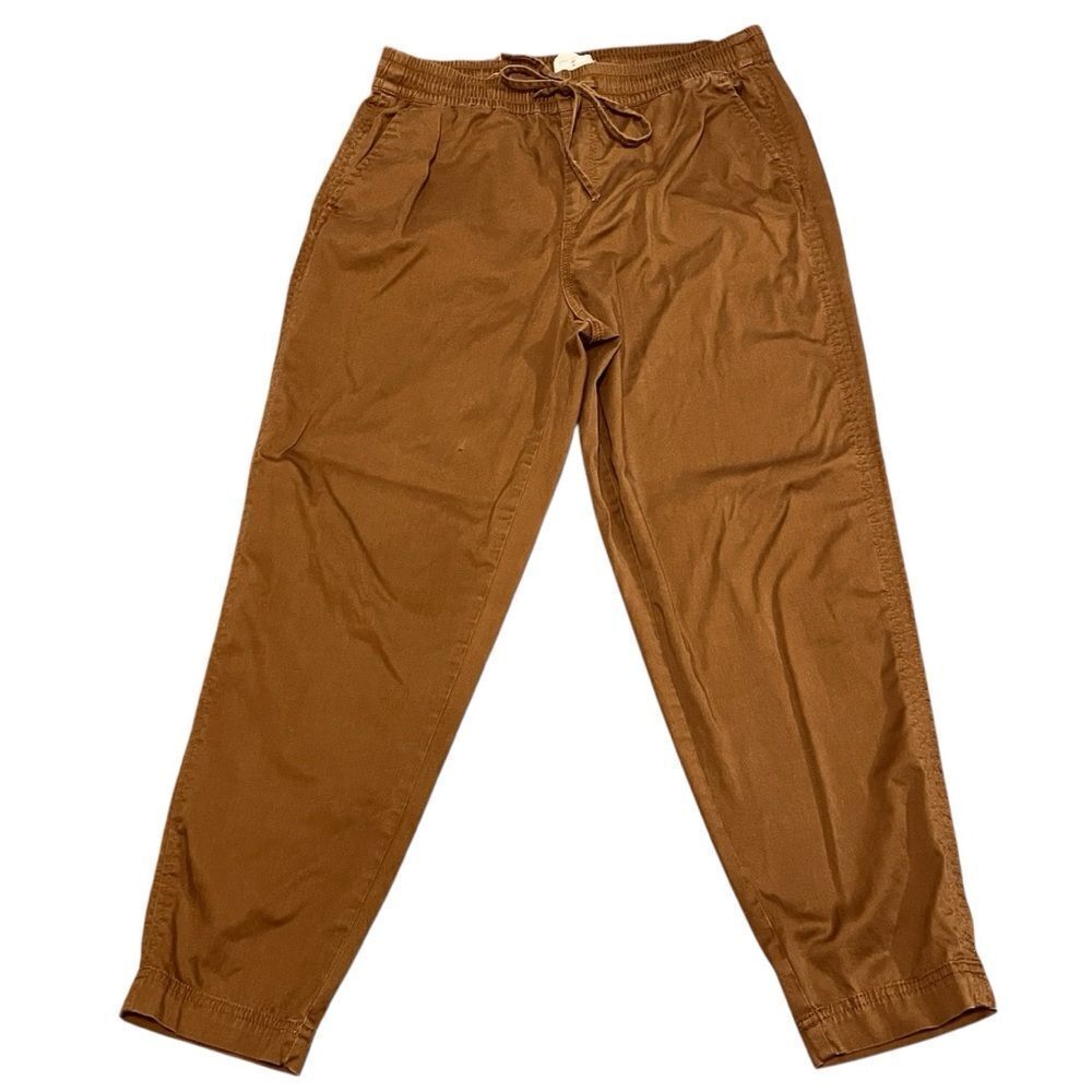 Lou & Grey Camel Brown Casual Tapered Pants Size Medium
